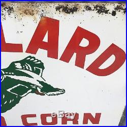 18x24 Orginal MallardvCorn Seed Sign Vintage Farm Feed Advertising No 2