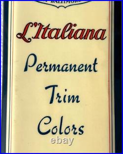 1930's Davis of Baltimore Paint Sample Enamel Sign Permanent Sign & Display Co