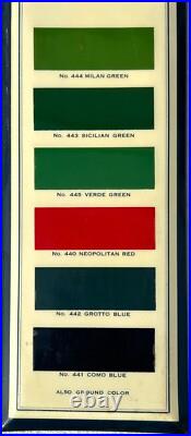 1930's Davis of Baltimore Paint Sample Enamel Sign Permanent Sign & Display Co