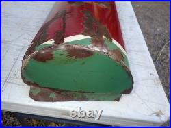 1930s 1940s Porcelain Sign Bull nose Double Sided Sign End Original