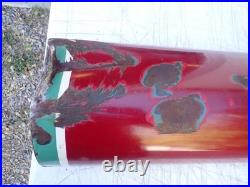 1930s 1940s Porcelain Sign Bull nose Double Sided Sign End Original