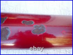 1930s 1940s Porcelain Sign Bull nose Double Sided Sign End Original