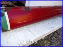 1930s 1940s Porcelain Sign Bull nose Double Sided Sign End Original