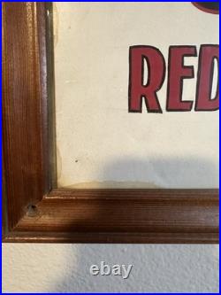 1930s Hand Painted Sign Red Top Cab Co Olympia WA Messegee Signs Vintage Taxi