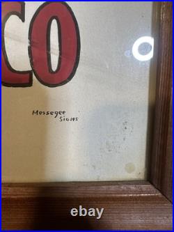 1930s Hand Painted Sign Red Top Cab Co Olympia WA Messegee Signs Vintage Taxi