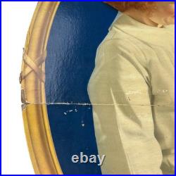 1940s Davol Nursing Vintage Advertising Sign X-LARGE 40 Cardboard Nurse Baby