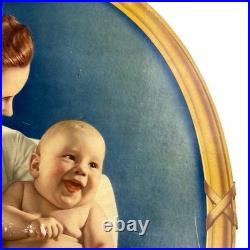 1940s Davol Nursing Vintage Advertising Sign X-LARGE 40 Cardboard Nurse Baby