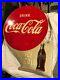 1949-COCA-COLA-Double-Sided-Flange-Metal-Gas-Station-Vintage-Sign-Ice-Cold-01-gi