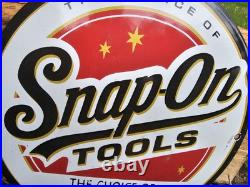 1950'S Collectible Vintage Snap-On Tools Porcelain Sign A Must-have Really Nice 1950'S Collectible Vintage Snap-On Tools Porcelain Sign A Must-have Really Nice