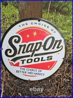 1950'S Collectible Vintage Snap-On Tools Porcelain Sign, Wrench, Sockets 1950'S Collectible Vintage Snap-On Tools Porcelain Sign, Wrench, Sockets
