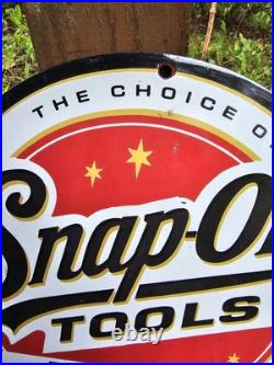 1950'S Collectible Vintage Snap-On Tools Porcelain Sign, Wrench, Sockets 1950'S Collectible Vintage Snap-On Tools Porcelain Sign, Wrench, Sockets
