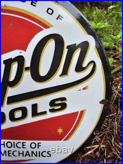 1950'S Collectible Vintage Snap-On Tools Porcelain Sign, Wrench, Sockets 1950'S Collectible Vintage Snap-On Tools Porcelain Sign, Wrench, Sockets
