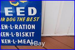 1950's Vintage Ken-L-Ration Feed Your Dog The Best Die Cut Sign! Hard to find