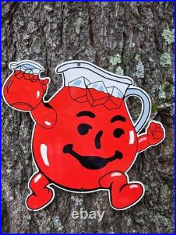 1950's Vintage Kool Aid Porcelain Sign 12x13 1950's Vintage Kool Aid Porcelain Sign 12x13