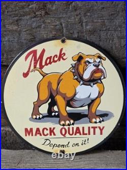 1950's Vintage Mack Diesel Trucks Heavy Porcelain Metal Dealership Sign. 12 1950's Vintage Mack Diesel Trucks Heavy Porcelain Metal Dealership Sign. 12