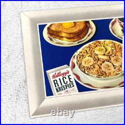 1950s Kellogg's Rice Krispies Vintage Advertising Sign 22 Cardboard Diner USA