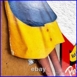 1950s Perfection Stove Advertising Sign 15 Die-cut Cardboard Vintage 50s Woman