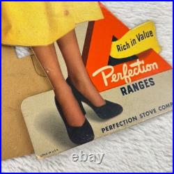 1950s Perfection Stove Advertising Sign 15 Die-cut Cardboard Vintage 50s Woman