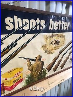 1952 Winchester Dealer Store Advertising Poster Sign Paper Vintage Ad Cool Piece