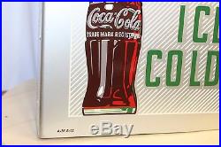 1953 Original Coca-Cola Vintage Coke Advertising Metal Flange Sign