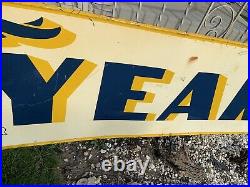 3 Sections Goodyear Foot Gas Station Sign Vintage 10x3