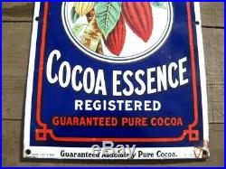 38270 Old Antique Vintage Enamel Sign Shop Advert Cadbury's Cocoa Tin Can Box