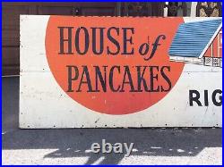 7 FT VINTAGE 1960's IHOP RESTAURANT HOUSE OF PANCAKES ORIGINAL ADVERTISING SIGN