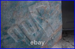 7UP FRESH UP EMBOSSED PAINTED METAL SIGN VINTAGE 1950s SODA POP LARGE 23 x 26