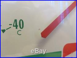 7UP Thermometer Soda Advertising 7 up Sign Jumbo Dial Ohio12 inch Vintage