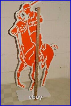 90s Vtg RALPH LAUREN 2-Sided Store Sign ADVERTISING DISPLAY Big 44 POLO JOCKEY