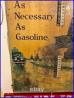 ANTIQUE VINTAGE 1920's WEED CHAINS ADVERTISING SIGN very rare 17 X 23