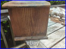 Antique Advertising Wooden Box Seattle Sebastian-Stuart Fish AAFA Vintage Sign