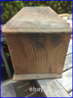 Antique Advertising Wooden Box Seattle Sebastian-Stuart Fish AAFA Vintage Sign