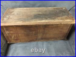Antique Advertising Wooden Box Seattle Sebastian-Stuart Fish AAFA Vintage Sign
