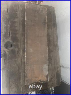 Antique Carved Wood CLINIC Original Gold Gilt Letters Medical Trade Sign c. 1900