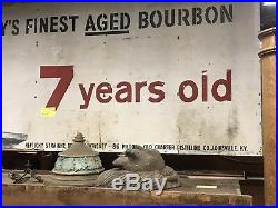 Antique Old Charter Whisky Tin Sign Vintage Whisky Sign Advertising Sign