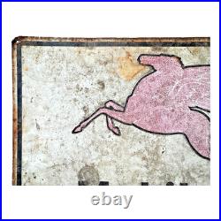Antique Original Mobilgas Pegasus Gasoline Advertising Trade Sign
