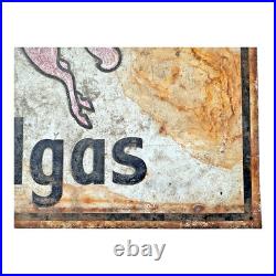 Antique Original Mobilgas Pegasus Gasoline Advertising Trade Sign