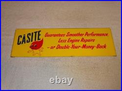 Antique Original Scarce Nos Casite Casey Flame 18 Metal Gasoline Oil Rack Sign