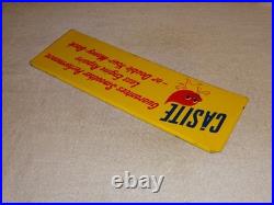 Antique Original Scarce Nos Casite Casey Flame 18 Metal Gasoline Oil Rack Sign