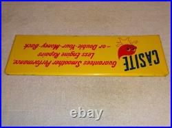 Antique Original Scarce Nos Casite Casey Flame 18 Metal Gasoline Oil Rack Sign