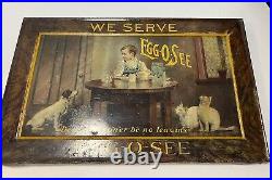 Antique Self-Framed Egg -O-See Cereal General Store Sign, Original, Early 1900's