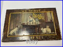 Antique Self-Framed Egg -O-See Cereal General Store Sign, Original, Early 1900's