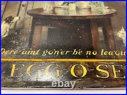 Antique Self-Framed Egg -O-See Cereal General Store Sign, Original, Early 1900's