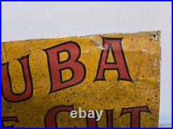 Antique Vintage Cuba Fine Cut Advertising Sign (Possibly cut down store display)