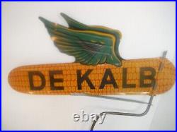 Antique Vintage Dekalb Corn Seed Farming Metal Sign Weather Vane Double Sided