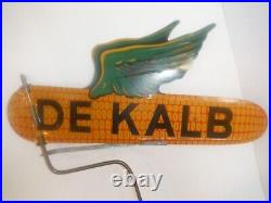 Antique Vintage Dekalb Corn Seed Farming Metal Sign Weather Vane Double Sided