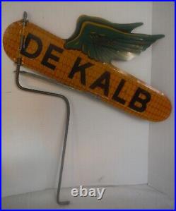 Antique Vintage Dekalb Corn Seed Farming Metal Sign Weather Vane Double Sided