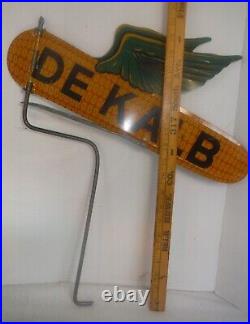 Antique Vintage Dekalb Corn Seed Farming Metal Sign Weather Vane Double Sided