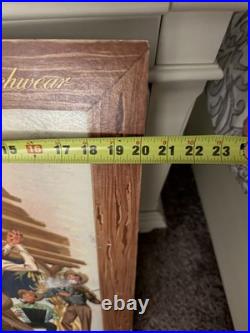 Antique Vintage H BAR C Ranchwear Display Sign 1950's Fast Ship RARE! 20x28